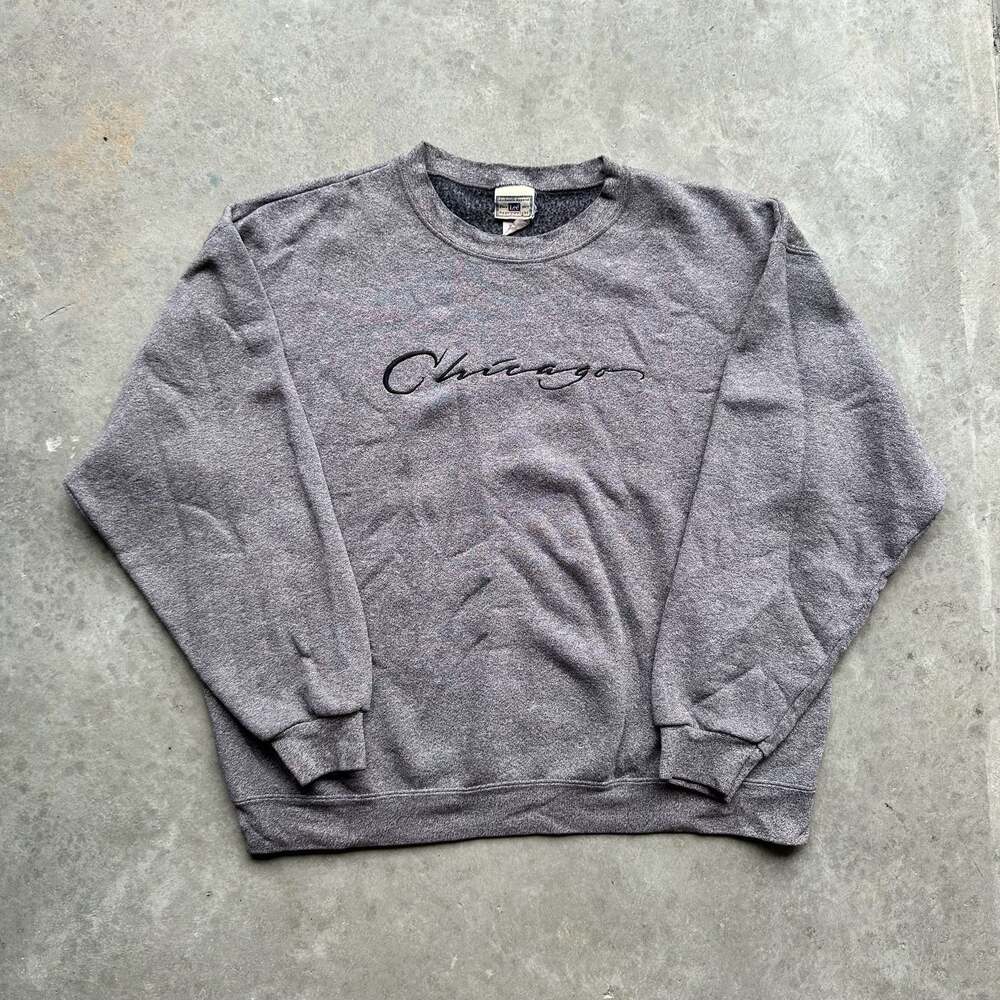 Vintage Lee Heavyweight Chicago Embroidered Crewneck